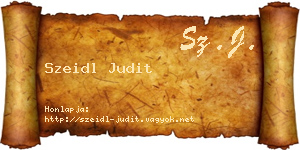 Szeidl Judit névjegykártya